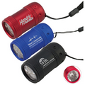 6 LED Laser Engraved Compact Aluminum Flashlight w/ Hand Strap